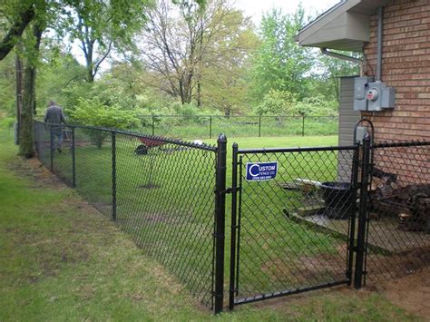 Chain link fence, also called cyclone fence or diamond mesh fence. Gallery Center of Chain Link Fence Gate