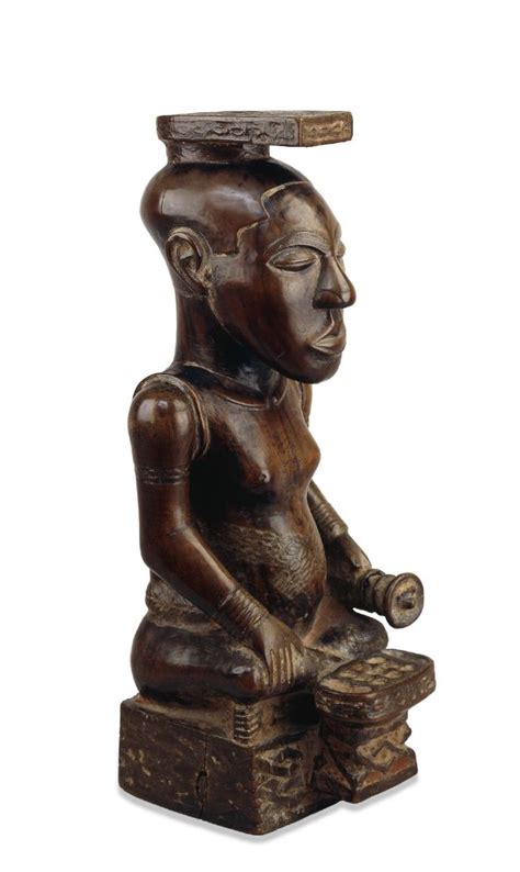 Ndop Figure Of King Shyaam Ambul A Ngoong Late 18th Century Wood H