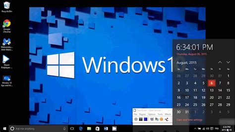 Windows 10 Tips And Tricks How To Display A Quick Calendar Youtube