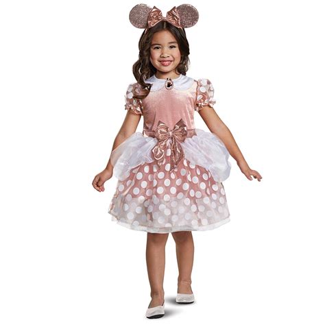 Disguise Disney Minnie Toddler Classic Rose Gold Minnie Mouse Halloween
