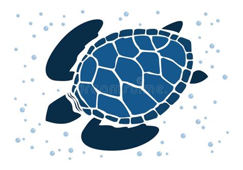 Graphic Sea Turtle Vector Illustration Of Sea Turtle Vector Of