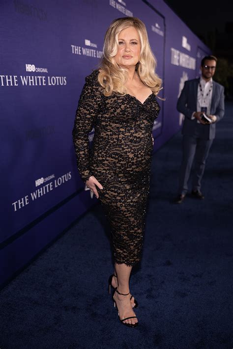 jennifer coolidge wears lace and barely there heels for the white lotus footwear news