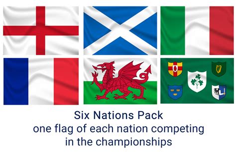 Rugby 6 Nations Flag Pack Buy Rugby Six Nations Flags At Flag And