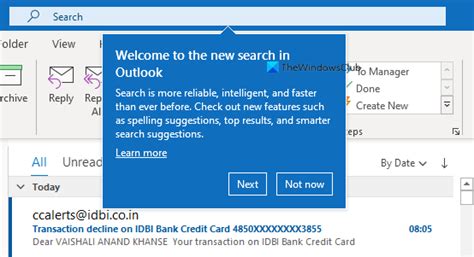 Instant Search Box Missing In Outlook Benisnous