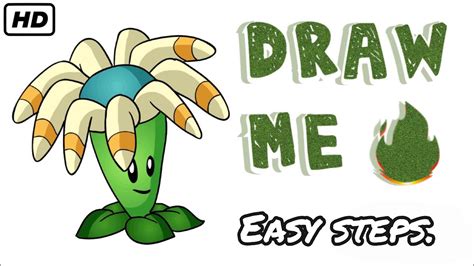 How To Draw Bloomerang L Easy Steps L Plant Vs Zombies 2 L Youtube