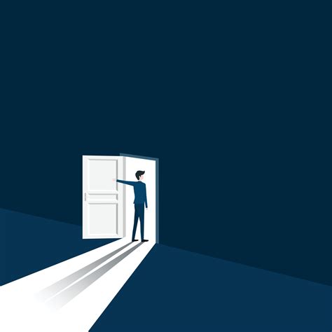 Man Opening Door Vector Art Icons And Graphics For Free Download