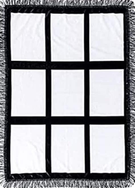 9 Panel Sublimation Blanket White Back