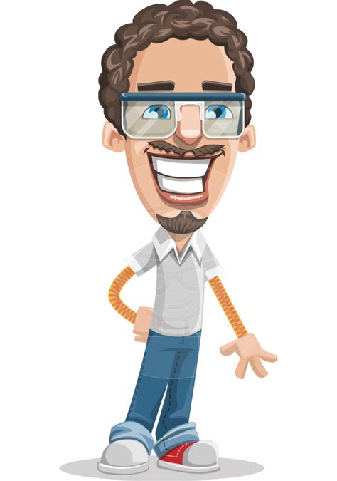 Vector Quirky Guy Cartoon Character Theo Graphicmama