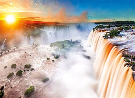 Iguazu Falls One Of The Largest Waterfalls