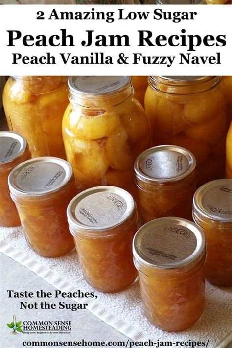 Peach Jam Recipes Peach Vanilla And Fuzzy Navel Easy Less Sugar