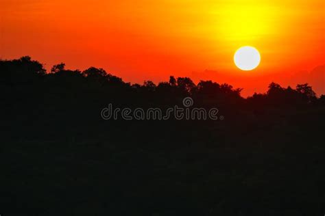 This Picture Shows A Unique Sunset In Hua Hin Thailand Stock Photo