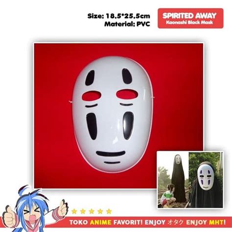 jual diskon topeng anime spirited away kaonashi no face mask cosplay di lapak missy store