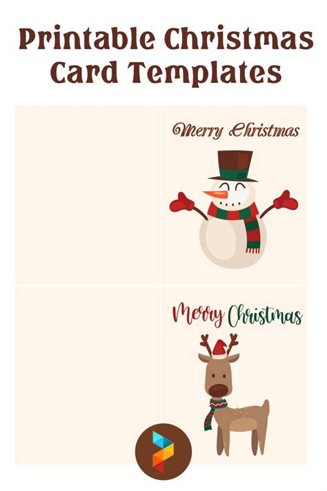 Printable Christmas Card Templates Free Printable Christmas Cards