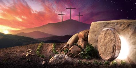 Aofoto 10x5ft Jesus Christ Cross Easter Backdrop Sunrise Golgotha