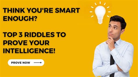 Think Youre Smart Enough Top 3 Riddles To Prove Your Intelligence