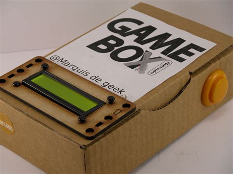 Arduino Making An Handheld Games Console In A Cardboard Box From