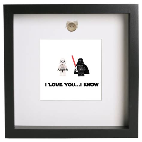 I Love You I Know Star Wars 3d Frame Princess Leia Han Etsy Uk