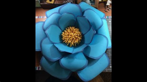 Cricut paper flower size guide. Cricut Large paper flower tutorial - YouTube