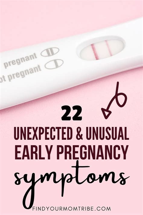 22 Unexpected Unusual Early Pregnancy Symptoms A Checklist Artofit