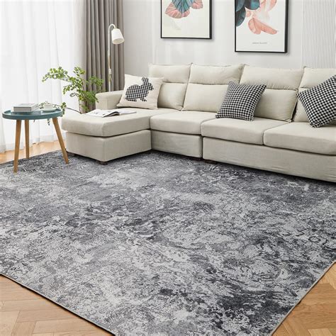 Area Rug Living Room Carpet Bedroom 8x10 Indoor Abstract Soft Fluffy