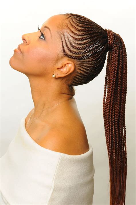 The teeth edge of a comb was then used to define a central parting running from the crown to the nape at the back of the head, resembling, to many, the rear end of a. 16 Feed In Cornrow And Cornrow Braid Styles We Are Loving ...