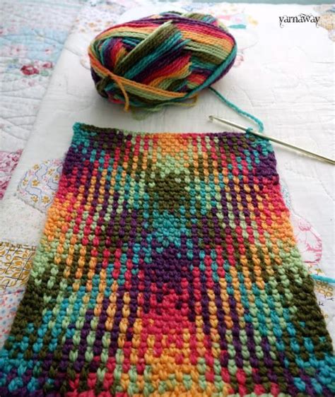 Crochet Color Pooling With Yarnaway Pooling Crochet Crochet Yarn