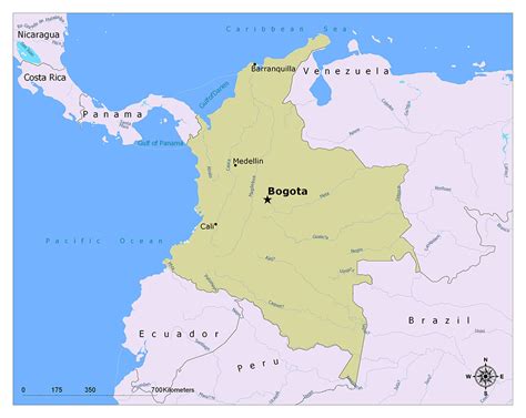 What Is The Capital Of Colombia Mappr