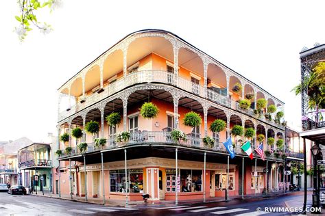 Framed Photo Print Of Building With Balcony French Quarter Architecture