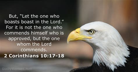 2 Corinthians 10:17-18 - Bible verse - DailyVerses.net