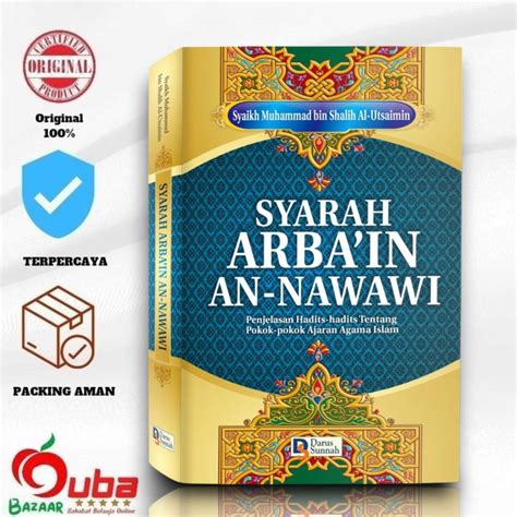 Buku Syarah Hadits Arbain An Nawawi Syaikh Utsaimin Hard Cover Darus