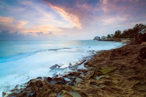 Blue Water Sunrise Stock Image Image Of Dawn Beach 73909899