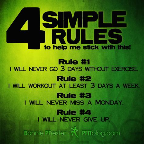 5 Simple Rules To Help Fitness Stick This Year Pfitblog