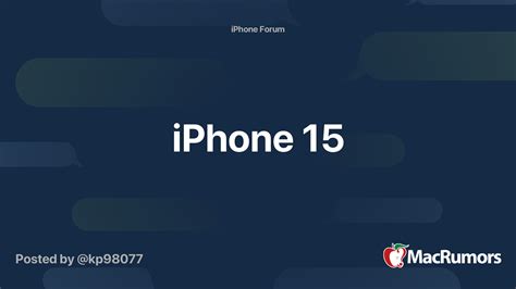 Iphone 15 Macrumors Forums