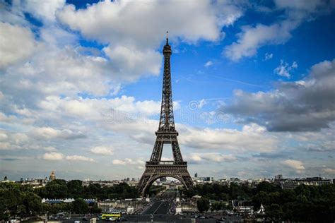 Eiffel Tower From Far View Editorial Photography Image Of Street
