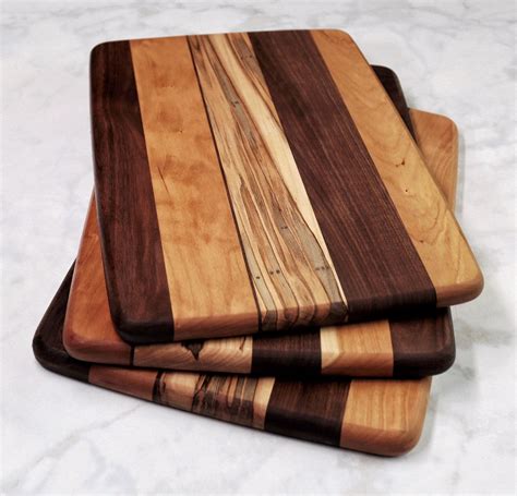 Wood Cutting Board Walnut Cherry And Ambrosia Maple Wood