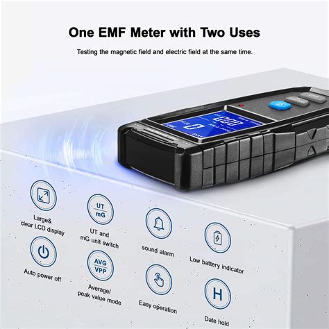 Buy Erickhill Emf Meter Rechargeable Digital Electromagnetic Field