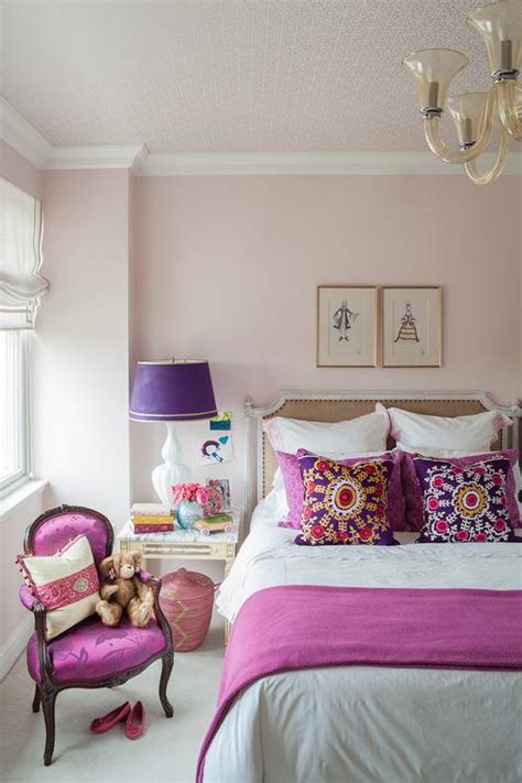 Check spelling or type a new query. Pink and Purple Girls Room with French Burlap Nailhead Bed ...