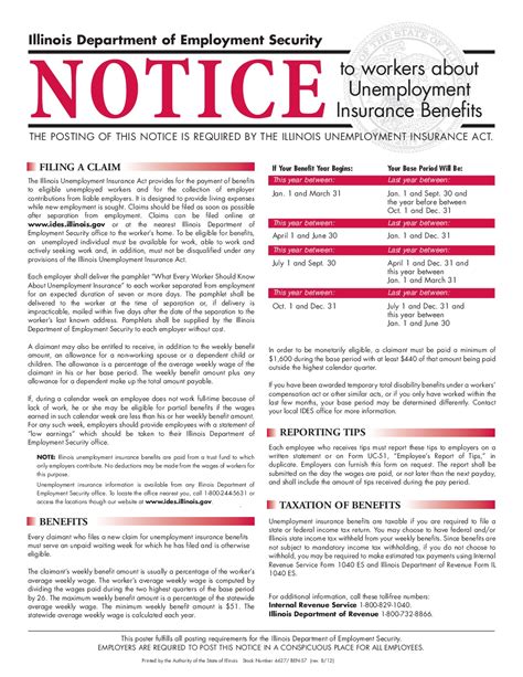 State disability insurance or paid family leave benefits are paid to you only when you meet all the conditions of eligibility. Free Illinois Illinois Unemployment Insurance Labor Law Poster 2020