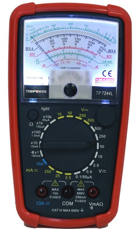 First is to have basic if you don't know how to use multimeter then you are at right place, here we are going to explain you step by step how to use it for measurement of. Analog Multimeter TP7244L, analog meter with back light ...