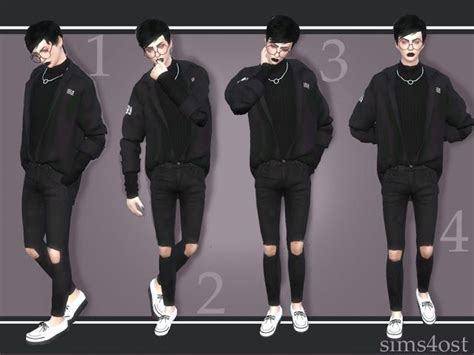 Sims 4 Ccs The Best Poses By Stigma Sims 4 Men Clothing Sims 4