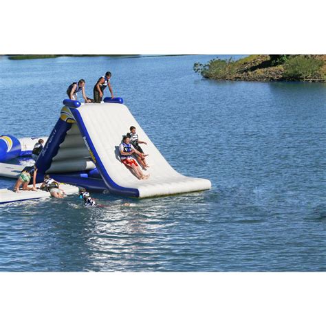 Aquaglide Freefall Extreme Inflatable Water Slide Bluewhiteyellow