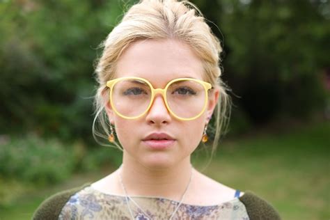 Stunning Blonde Wearing Big Round Glasses A Photo On Flickriver
