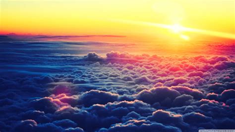 Sunrise On Clouds Anime 4k Wallpapers Wallpaper Cave