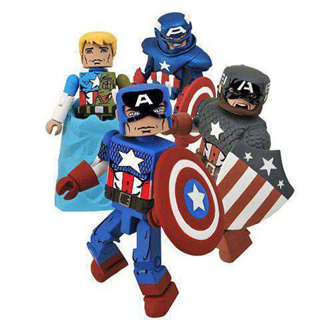 Marvel Universe Minimates Exclusives Captain America Through The Ages