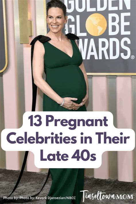 Pregnant Woman In Green Gown With The Words Pregnant Celebriities In