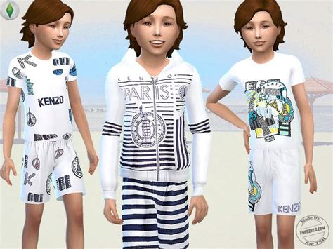 Cool Summer Set For Boys By Fritzielein At Tsr Sims 4 Updates Sims