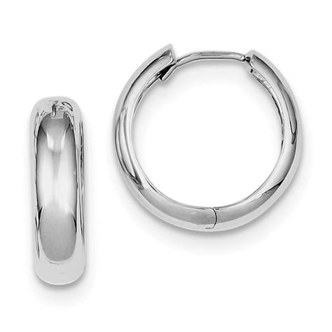 Aa Jewels Solid Sterling Silver Polished Hoop Earrings Mm X