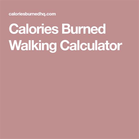 Maybe you would like to learn more about one of these? Calories Burned Walking Calculator | Calories burned ...