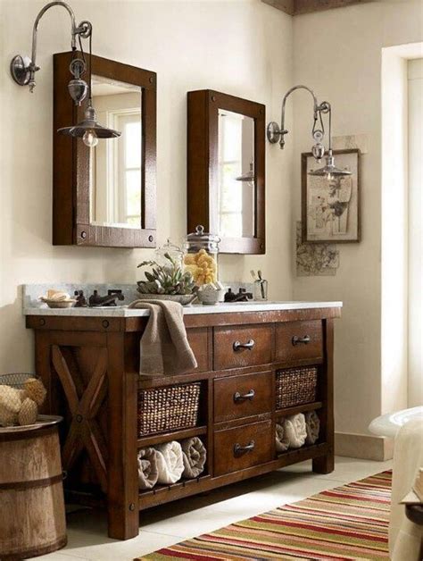 This airy vanity style is a designer favorite because it minimizes visual clutter, provides bathroom storage and creates an illusion of a larger space. Pottery Barn style Bathroom Vanity | Home Decor & Design ...