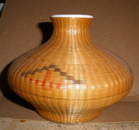 Very Finely Woven Bamboo Over Porcelain Vase Collectors Weekly